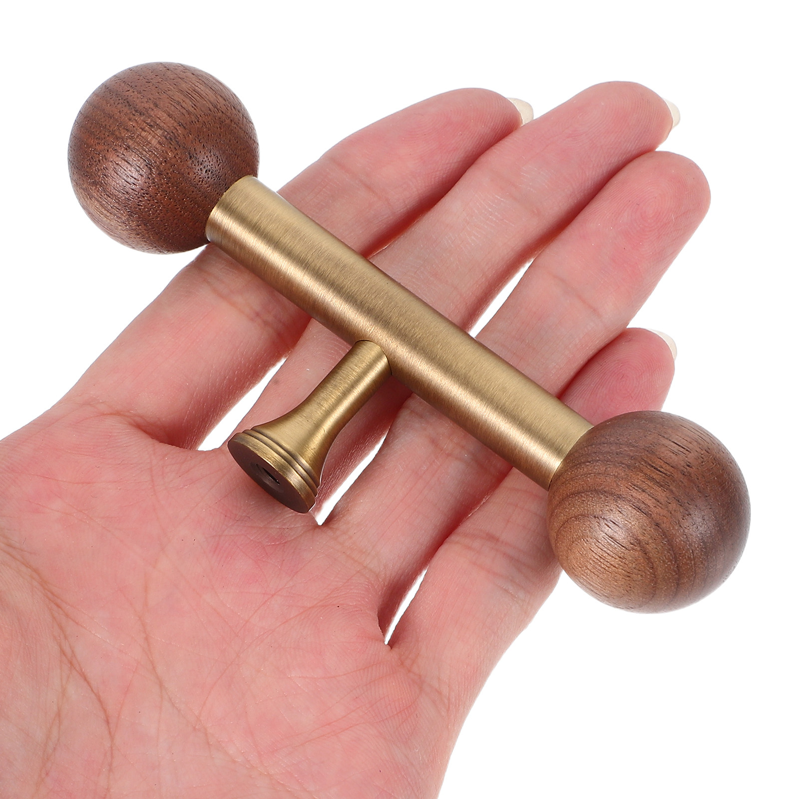 Vintage Furniture Hardware Replacement - Wooden Core Brass Finish Vintage Drawer