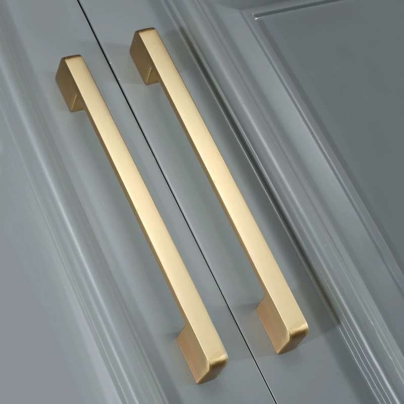 Furniture Hardware Drawer Pulls - Gold Brushed Cupboard Cabinet Hardware Kitchen