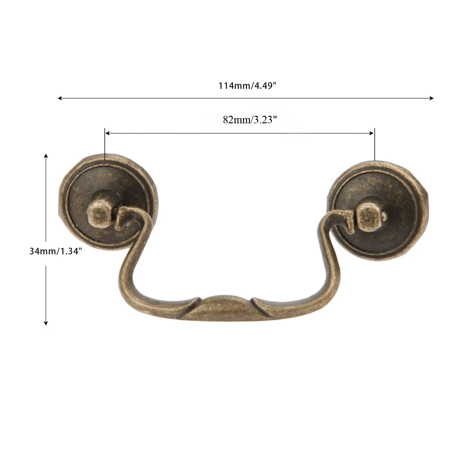 Antique Bronze Cabinet Handle  - Furniture Hardware Drawer Pulls review and price
