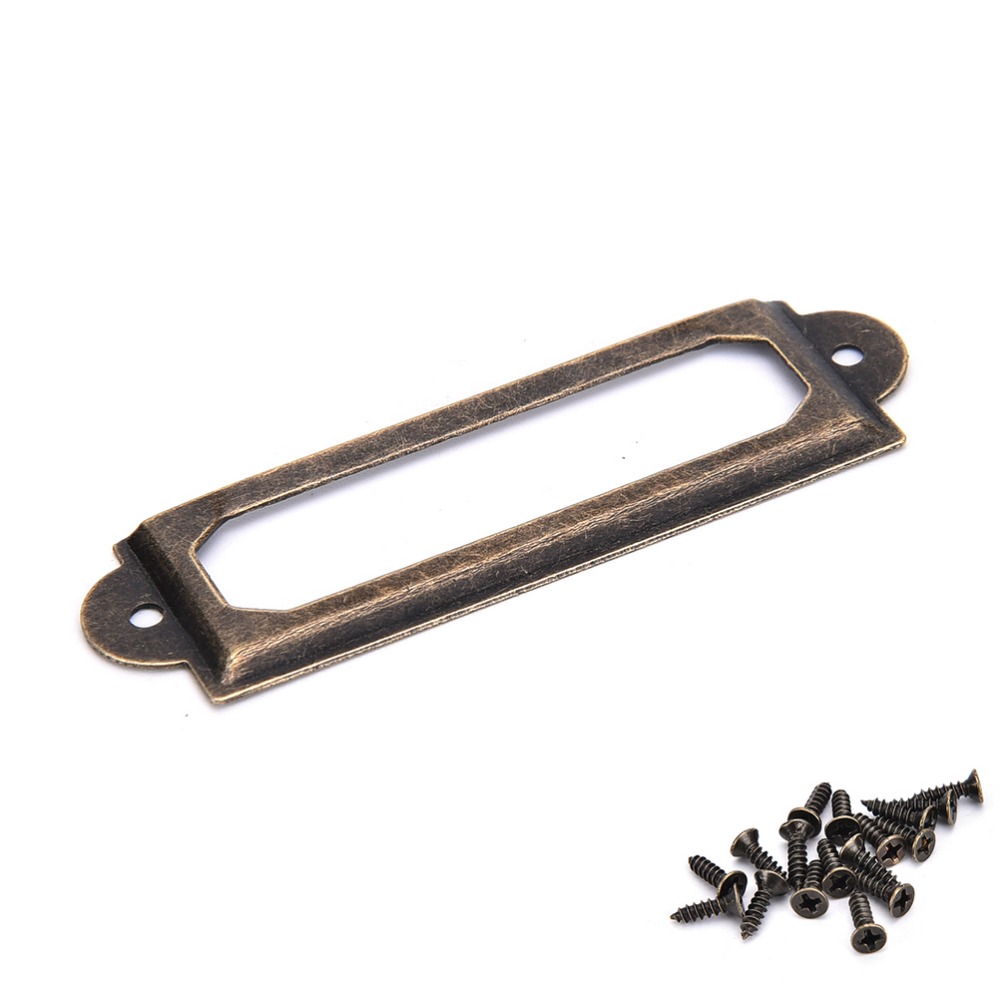 50Pcs Antique Brass Metal Labe - Furniture Hardware Names review and price