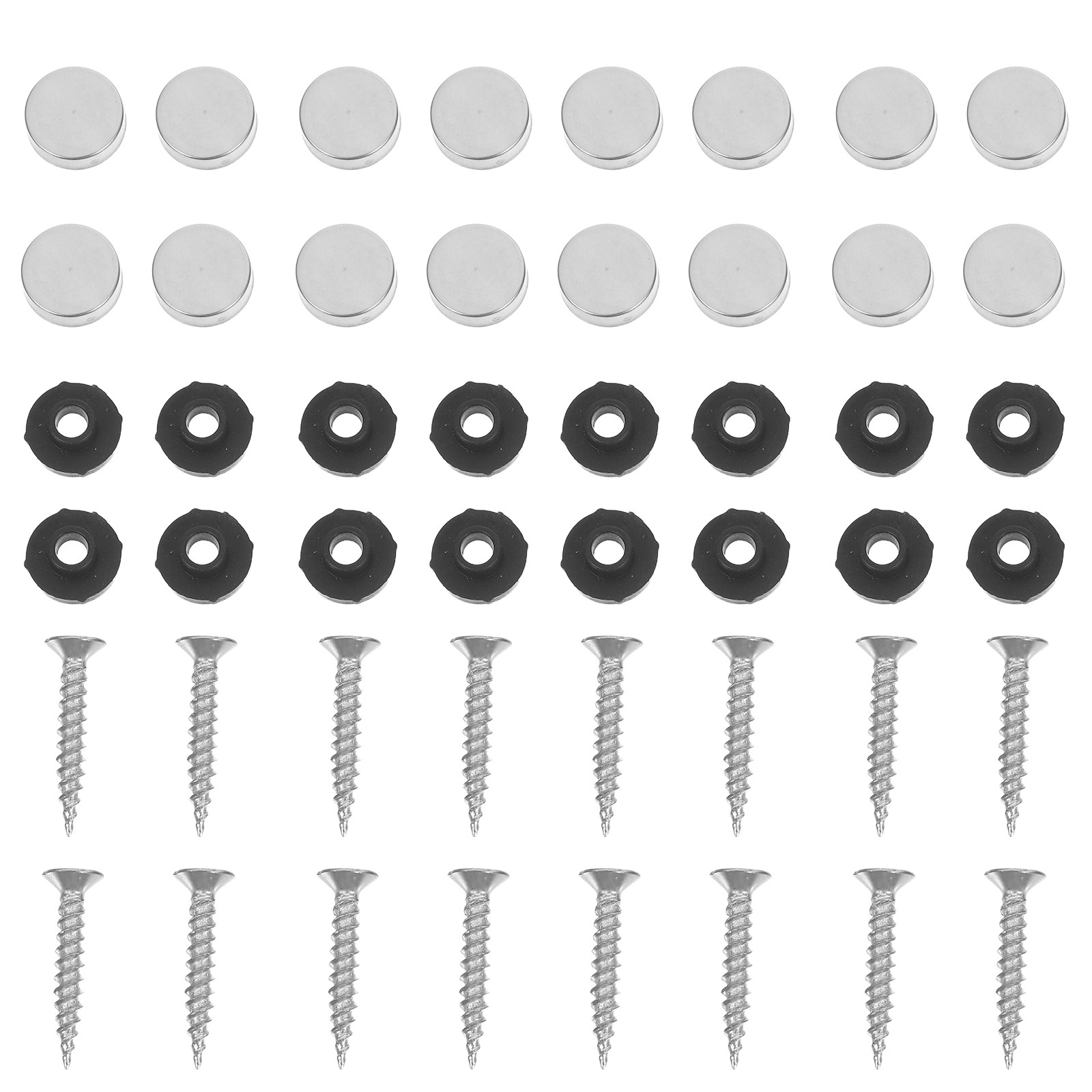 100Pcs Mirror Screws 12Mm Stai - Furniture Hardware Fixing Screws review and price