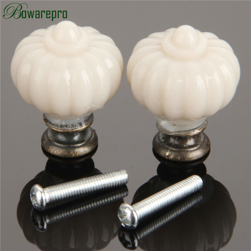 1Pc Acrylic Ivory White Pumpki - Furniture Hardware Drawer Pulls review and price