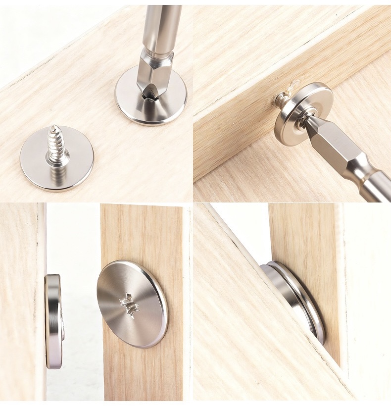 Concealed circular metal magne - Used Furniture Hardware review and price