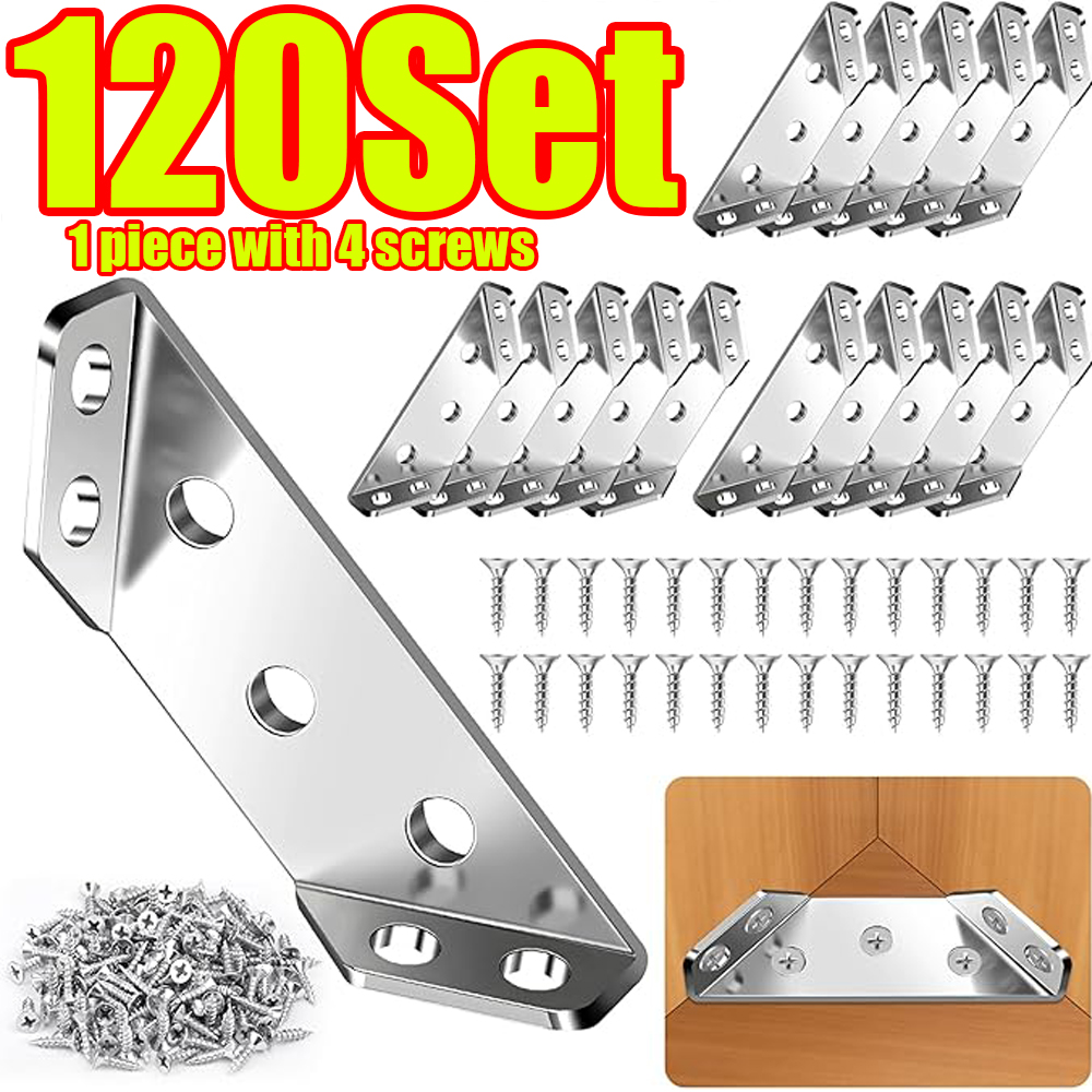 1-120Set Furniture Corner Conn - Furniture Hardware Fixing Screws review and price