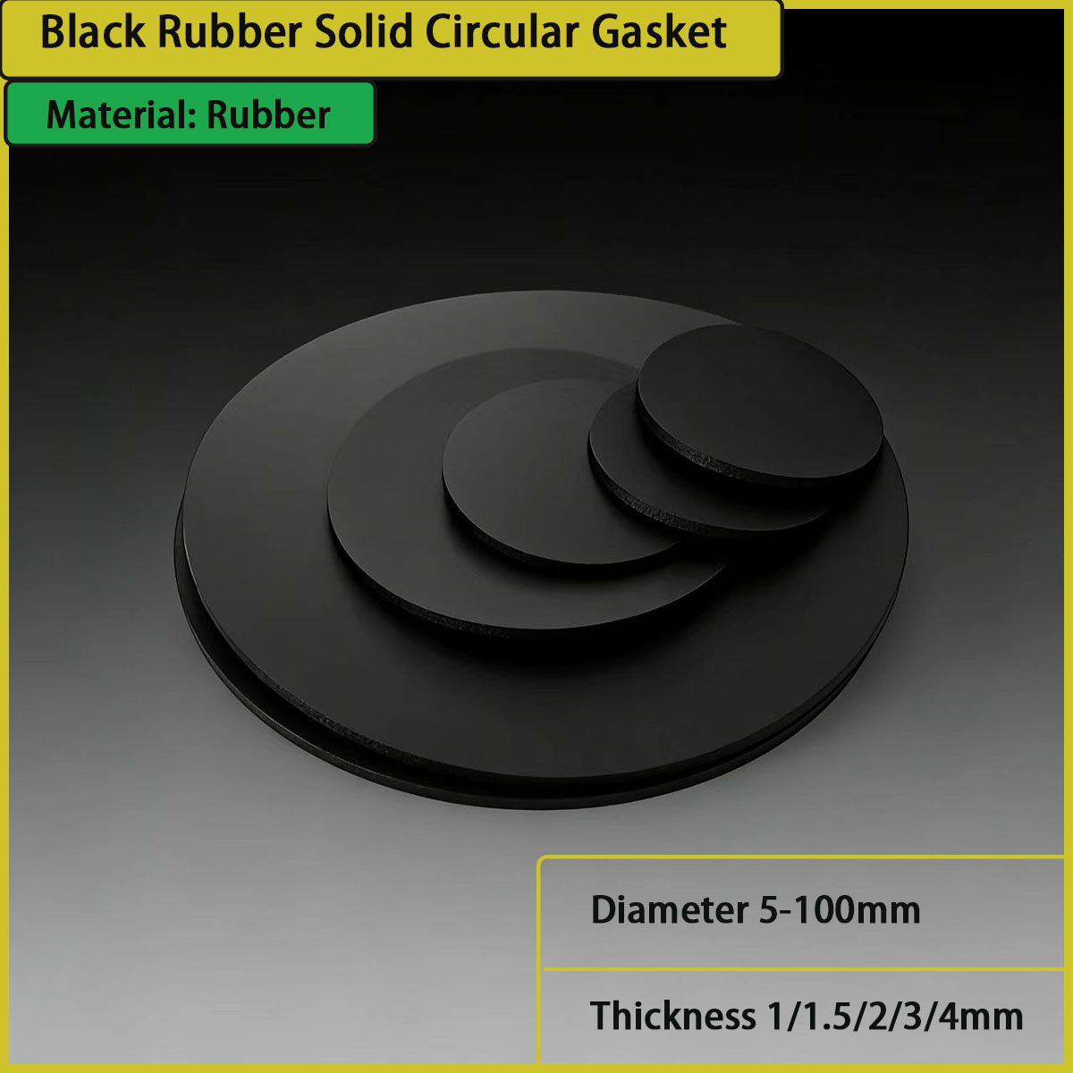 Thick 1/1.5/2/3/4mm black rubb - Used Furniture Hardware review and price