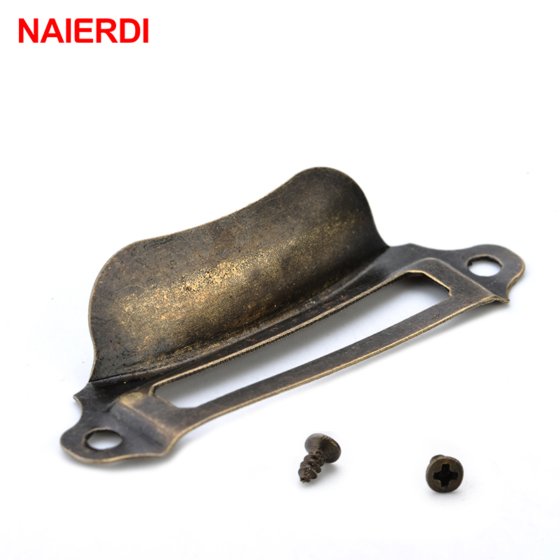 10PCS NAIERDI Antique Box Labe - Furniture Hardware Names review and price