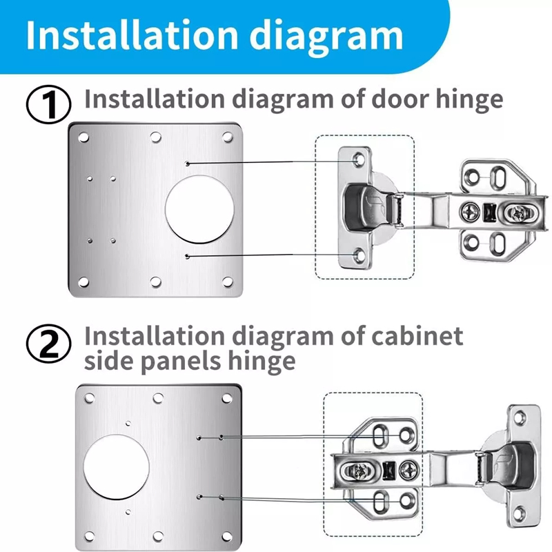 2/10Pcs Sets Hinge Repair Plat - Furniture Hardware Fixing Screws review and price