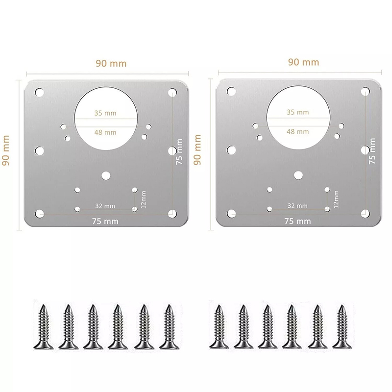2/10Pcs Sets Hinge Repair Plat - Furniture Hardware Fixing Screws review and price