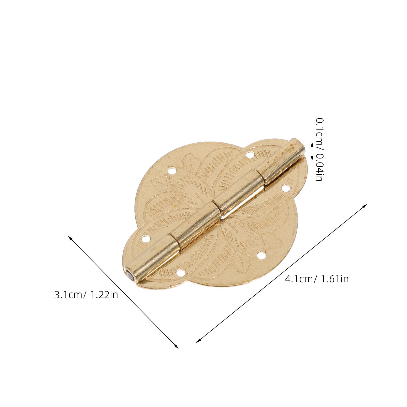4Pcs Brass Hinges for Jewelry  - Vintage Furniture Hardware Replacement review and price