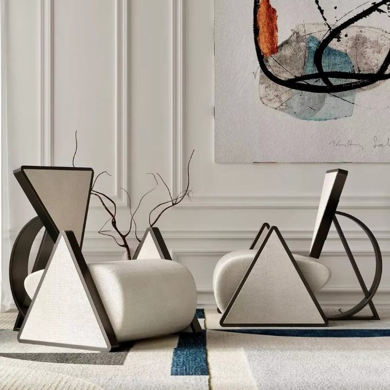 Modern metal triangular lounge - Used Furniture Hardware review and price