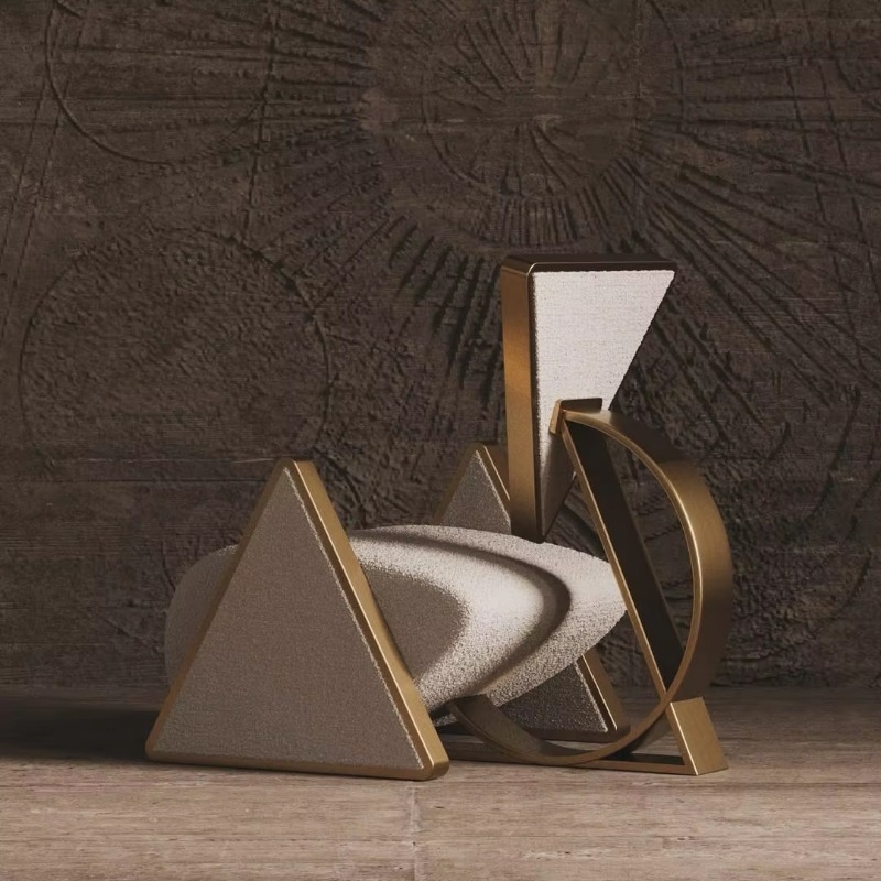 Modern metal triangular lounge - Used Furniture Hardware review and price