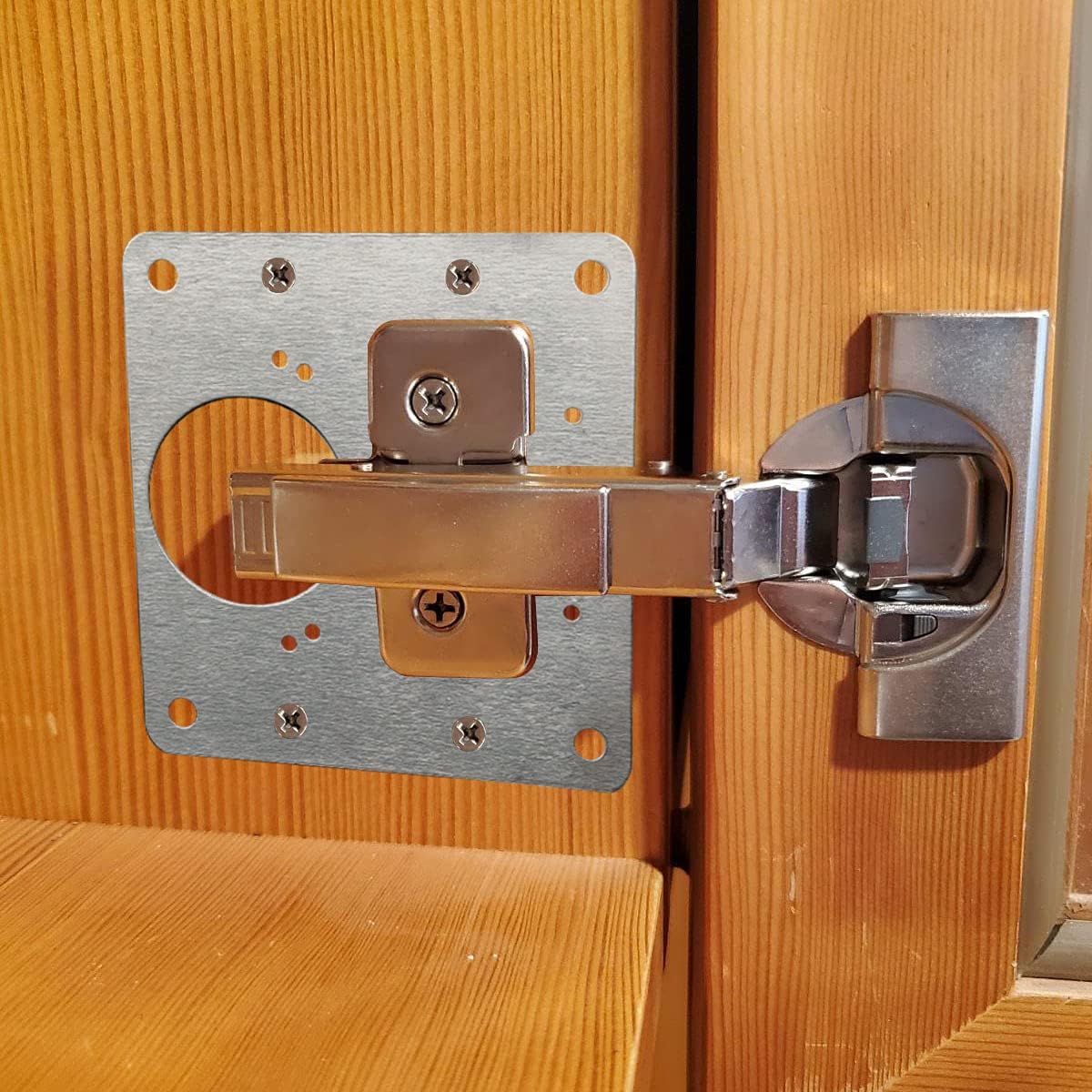Cabinet Door Hinge Repair Plat - Furniture Hardware Fixing Screws review and price