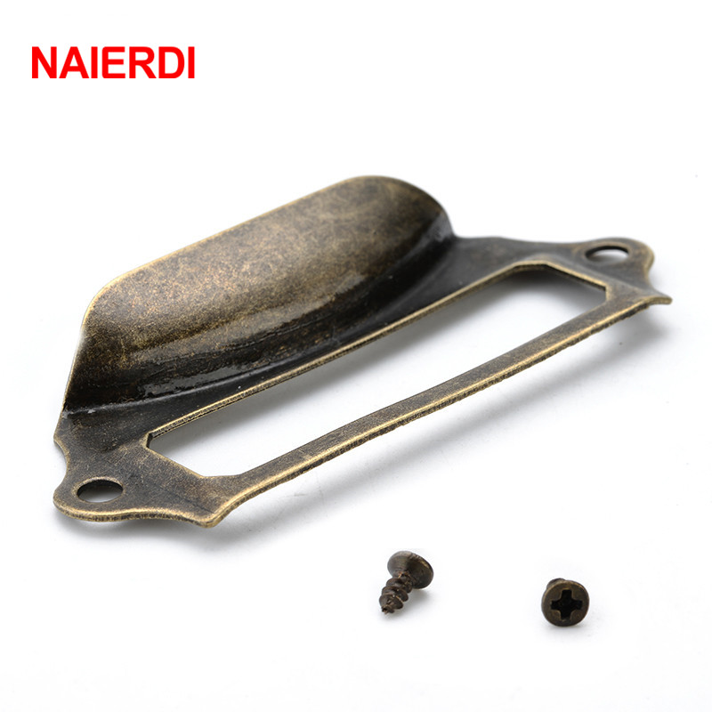NAIERDI 5pcs Antique Brass Met - Furniture Hardware Names review and price